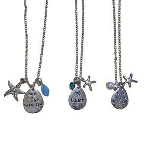 3 Beach Themed Charm Necklaces NWT